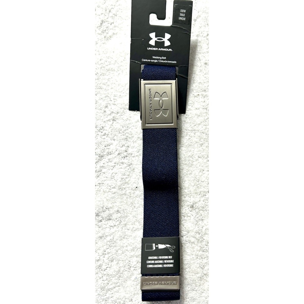 Under Armour Golf OSFM Webbing Belt Blue (R1)